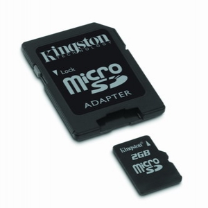 Memoria Micro SD KINGSTON 2GB + Adaptador SD